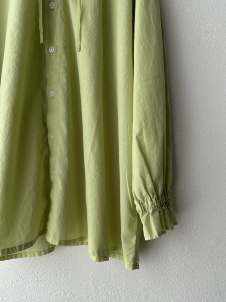 画像9: grin 100/2ボイル ラグランスモックシャツ (9)