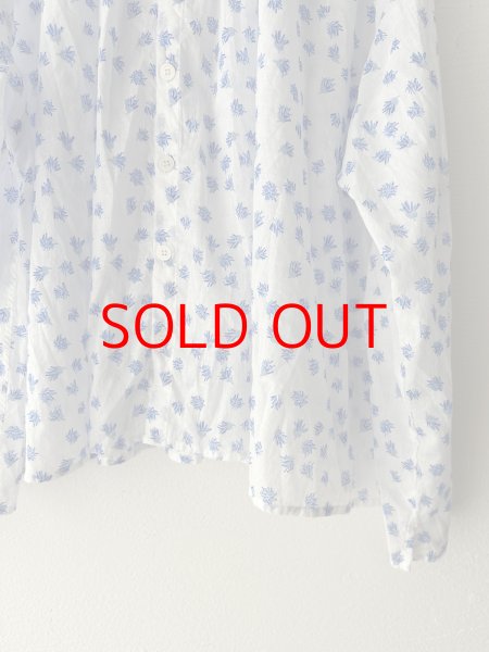 画像11: grin floraシアープリント リンクルシャツ (11)