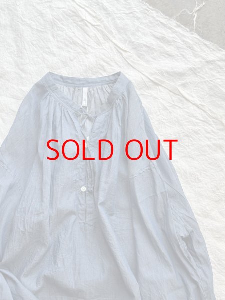 画像1: grin INDIAデニムボイル スキッパープルオーバー (1)