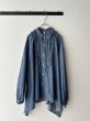 画像3: grin INDIAデニムボイル 三角フリルシャツ (3)