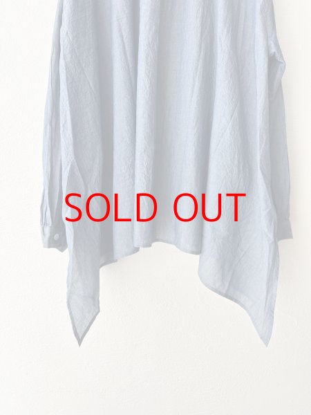 画像10: grin INDIAデニムボイル 三角フリルシャツ (10)