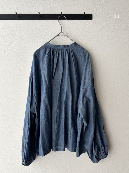 画像7: grin INDIAデニムボイル スキッパープルオーバー (7)