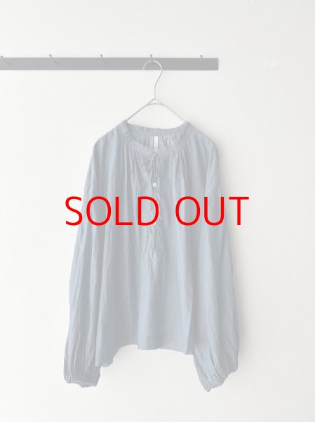 画像2: grin INDIAデニムボイル スキッパープルオーバー (2)