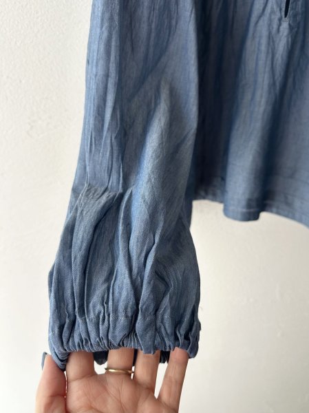 画像5: grin INDIAデニムボイル スキッパープルオーバー (5)