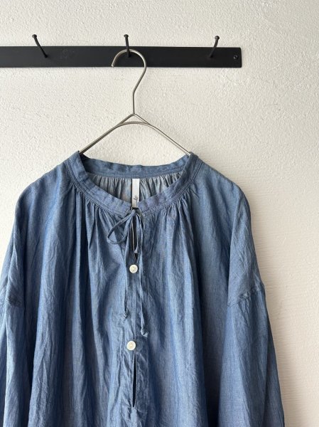 画像3: grin INDIAデニムボイル スキッパープルオーバー (3)