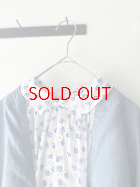 画像1: grin floraシアープリント リンクルシャツ (1)