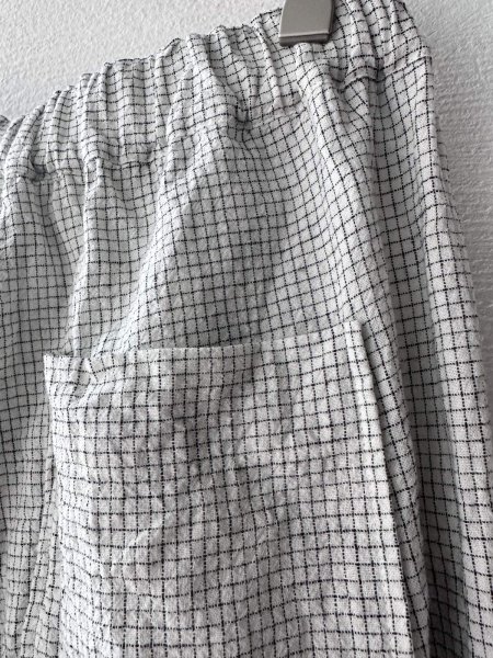 画像8: Luminaes 綿麻ピンチェック ワイドPT (8)