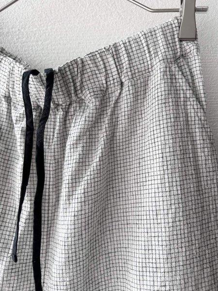 画像5: Luminaes 綿麻ピンチェック ワイドPT (5)