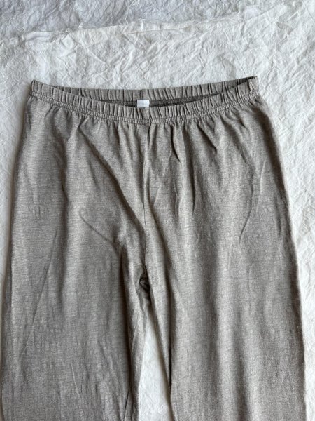 画像5: prit 40/1ヨーロッパリネン天竺 裾切替レギンス (5)