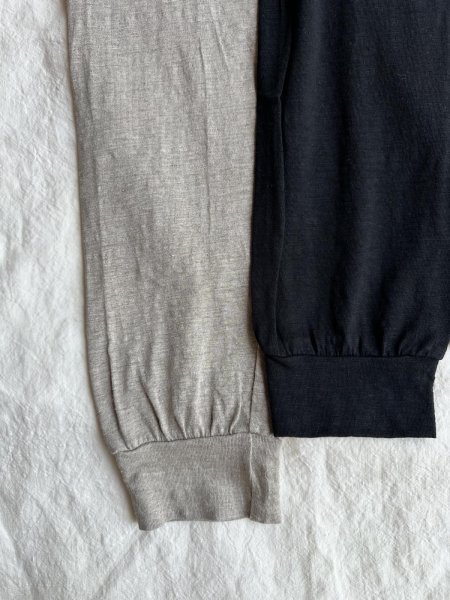 画像7: prit 40/1ヨーロッパリネン天竺 裾切替レギンス (7)