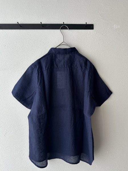 画像7: NATURAL LAUNDRY 60フレンチリネン レモン刺繍シャツ (7)