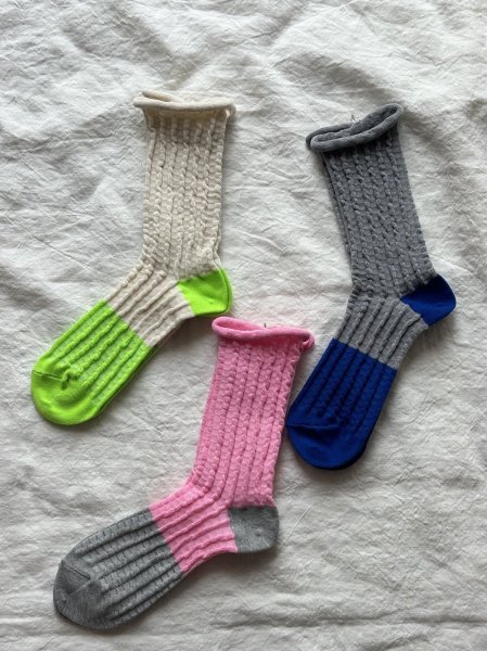 画像3: prit バイカラープポコソックス【3足までクリックポスト(185円) 】 (3)