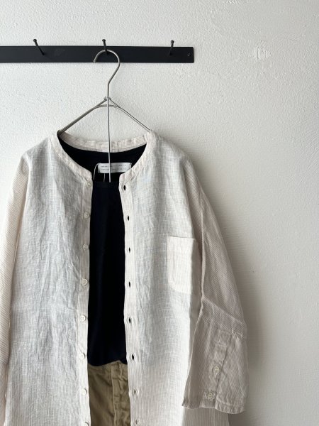 画像1: NATURAL LAUNDRY 60フレンチリネン  ランドスケープシャツ【クリックポスト（185円）発送可能】 (1)