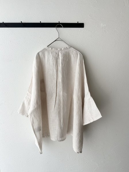 画像8: NATURAL LAUNDRY 60フレンチリネン  ランドスケープシャツ【クリックポスト（185円）発送可能】 (8)