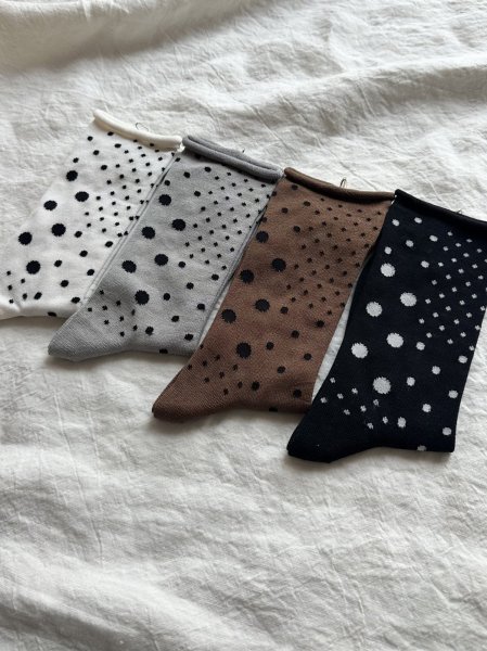 画像5: prit パッチワークドットソックス【3足までクリックポスト(185円) 】 (5)