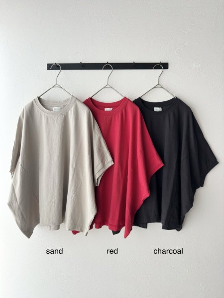 画像2: NATURAL LAUNDRY ライト度詰天竺 ワイドドルマンTシャツ (2)