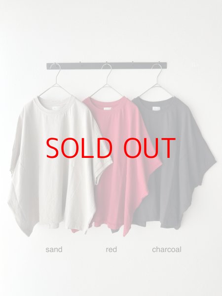 画像2: NATURAL LAUNDRY ライト度詰天竺 ワイドドルマンTシャツ (2)