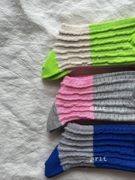 画像4: prit バイカラープポコソックス【3足までクリックポスト(185円) 】 (4)