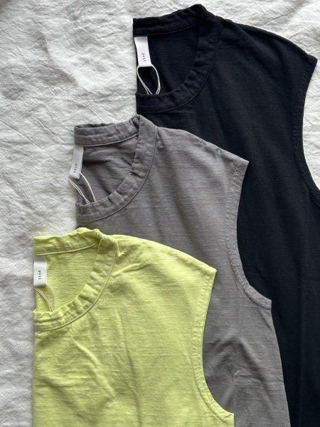 画像10: prit 30/1リサイクルムラ糸天竺 ノースリーブフレアプルオーバー【クリックポスト（185円）発送可能】 (10)