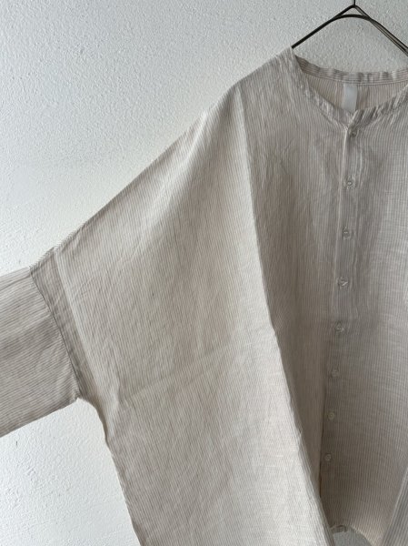 画像6: NATURAL LAUNDRY 60フレンチリネン  ランドスケープシャツ【クリックポスト（185円）発送可能】 (6)