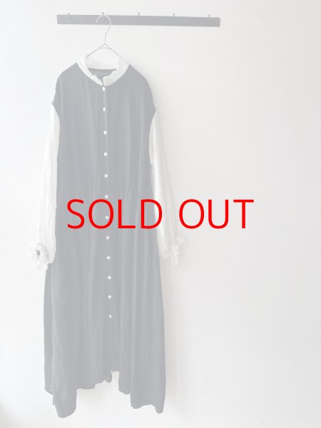 画像1: Luminaes 1/60手染めリネン チャーチドレス (1)