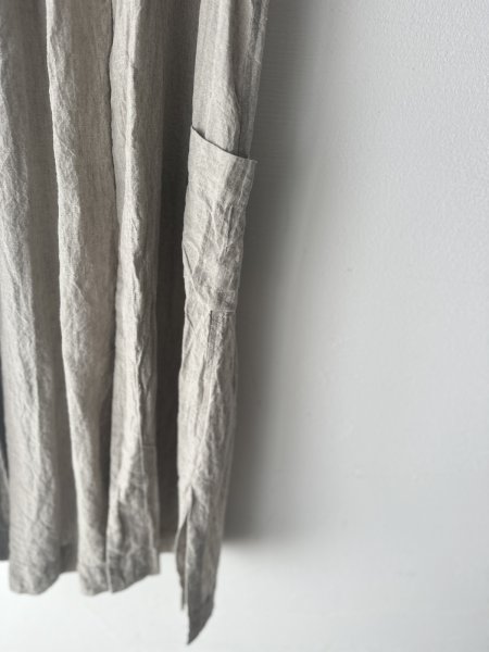 画像3: Luminaes 1/60手染めリネン ロングジレ (3)