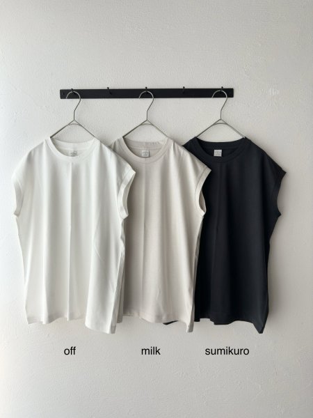 画像3: nouvelles du paradis トロワ天竺 フレンチTシャツ【クリックポスト（185円）発送可能】 (3)