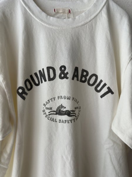 画像11: NATURAL LAUNDRY 硫化染め天竺 ランダバウトプリント半袖T【クリックポスト（185円）発送可能】 (11)