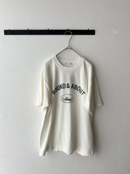 画像5: NATURAL LAUNDRY 硫化染め天竺 ランダバウトプリント半袖T【クリックポスト（185円）発送可能】 (5)