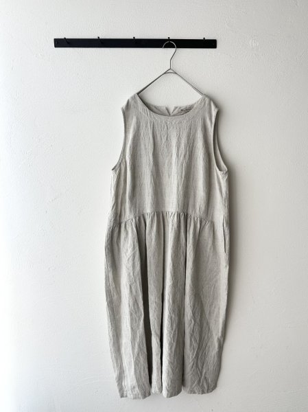 画像4: Vlas Blomme Washed Linen Ramie ノースリーブドレス (4)