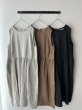 画像1: Vlas Blomme Washed Linen Ramie ノースリーブドレス (1)