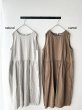 画像2: Vlas Blomme Washed Linen Ramie ノースリーブドレス (2)