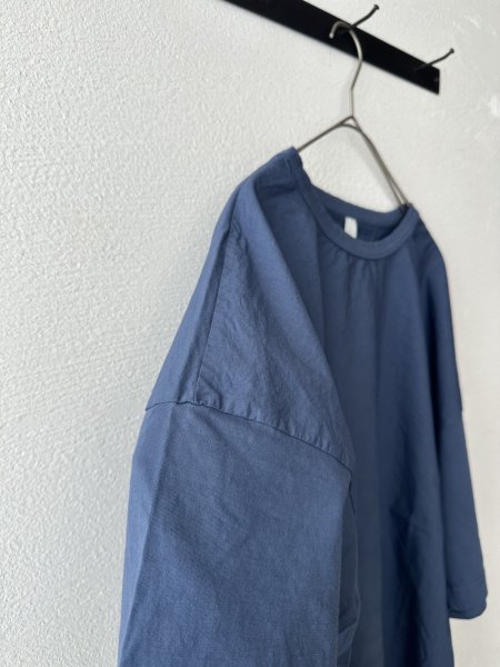 画像10: prit 30/1ハイゲージ天竺 × 80/1 タイプライター 切替５分袖Tシャツ【クリックポスト（185円）発送可能】 (10)