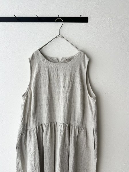 画像5: Vlas Blomme Washed Linen Ramie ノースリーブドレス (5)