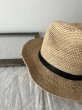 画像3: Made in Mada  ELYA ラフィアハット　 NATURAL 革黒ベルト付 (3)