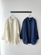 画像1: NATURAL LAUNDRY リネンクロス リネンハナヤシャツ (1)
