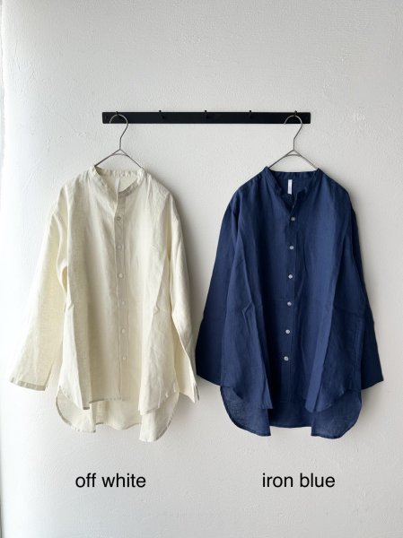 画像2: NATURAL LAUNDRY リネンクロス リネンハナヤシャツ (2)