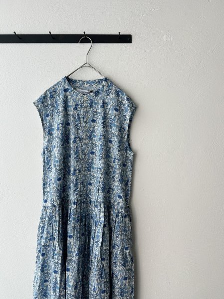 画像3: Véritécoeur LIBERTY PRINT ノースリーブワンピース (3)