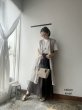 画像1: Luminaes 1/60手染めリネン ロングジレ (1)