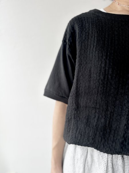 画像4: NATURAL LAUNDRY リネンサッカーストライプ T【クリックポスト（185円）発送可能】 (4)