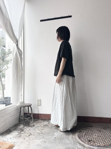 画像3: NATURAL LAUNDRY リネンサッカーストライプ T【クリックポスト（185円）発送可能】 (3)
