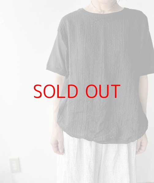 画像5: NATURAL LAUNDRY リネンサッカーストライプ T【クリックポスト（185円）発送可能】 (5)