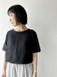 画像1: NATURAL LAUNDRY リネンサッカーストライプ T【クリックポスト（185円）発送可能】 (1)
