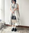 画像1: *sale30%off* Veritecoeur ペイント柄サークルワンピース (1)