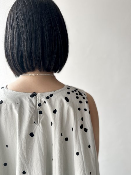 画像4: *sale30%off* Veritecoeur ペイント柄サークルワンピース (4)