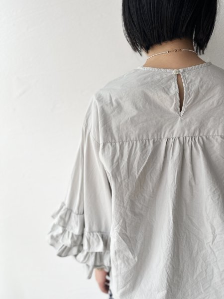 画像7: Gauze# FRILL SLEEVE BLOUSE (7)