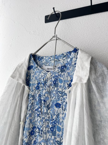 画像4: Véritécoeur LIBERTY PRINT ノースリーブワンピース (4)