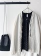画像1: prit 60/1ラミーバイオクロス 裾ゴムカーディガン (1)