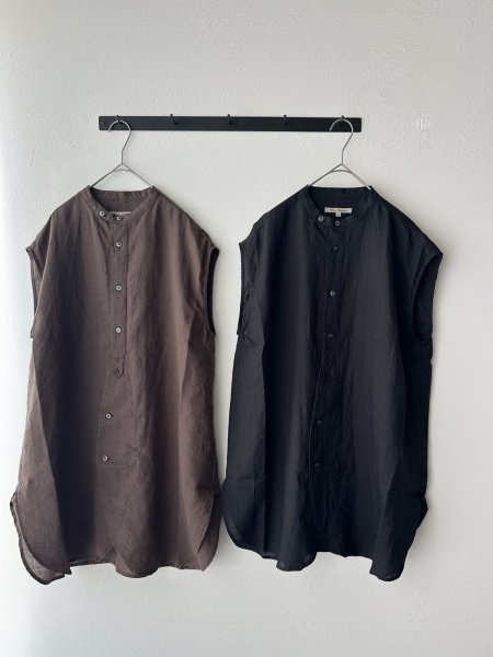 画像1: Vlas Blomme フレンチスリーブ チュニックシャツ (1)