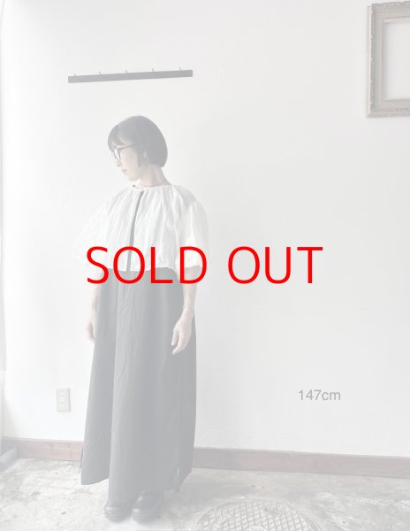 画像2: Gauze# KHADI COTTON LINEN GATHER BORRERO (2)